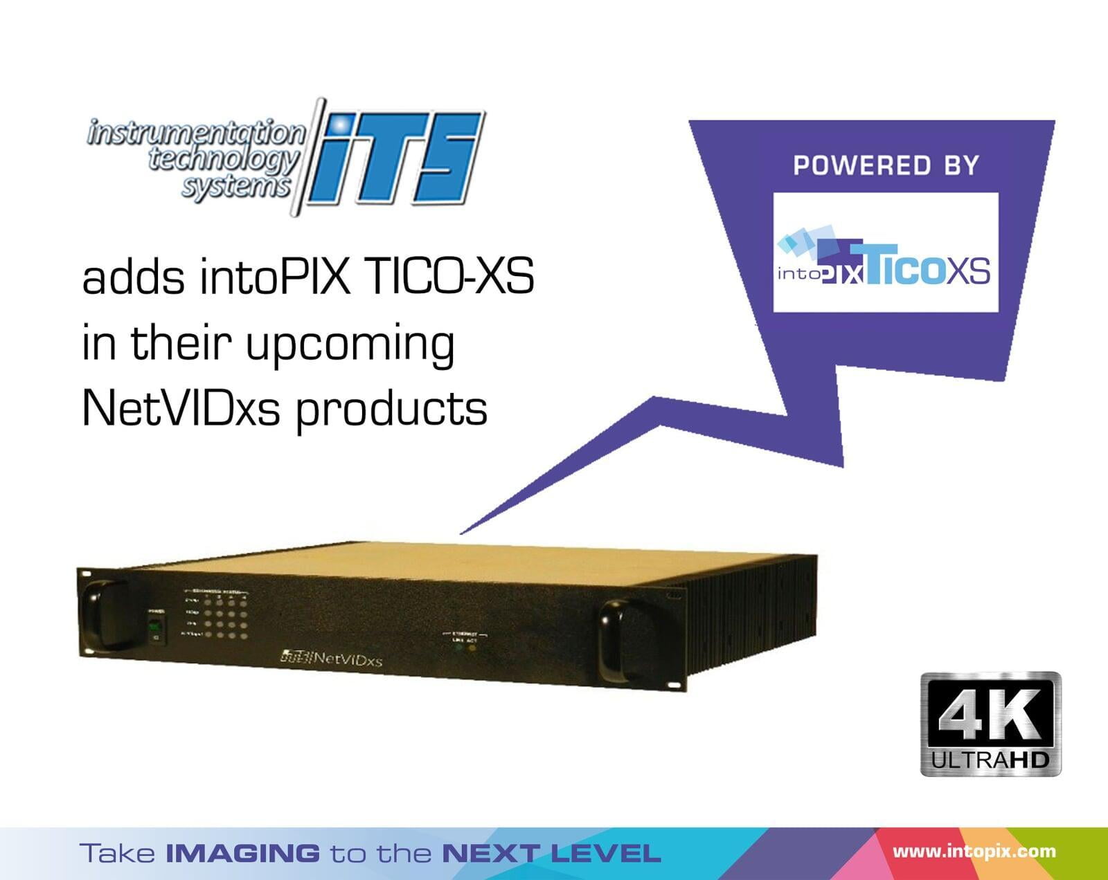 Instrumentation Technology Systems社が、intoPIXのTICO-XSを次期NetVIDxsに追加しました。